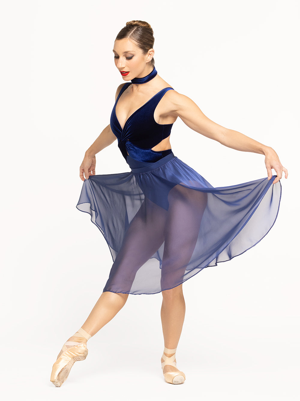 Rehearsal Skirt Sapphire Chiffon Kids Rtw