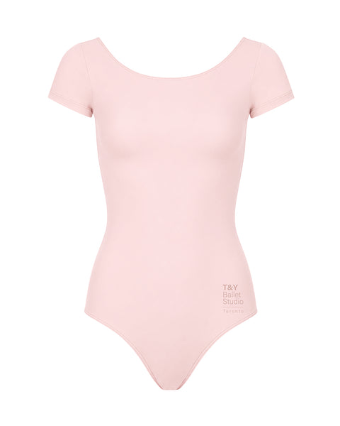 T&Y Ballet Studio Toronto Junior Dancers Nadine Leotard Light Pink Cap