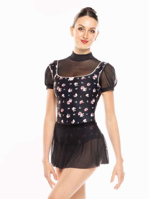 Evelyn Crop Top Black Mesh RTW