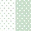  Spearmint and White Polka Dot
