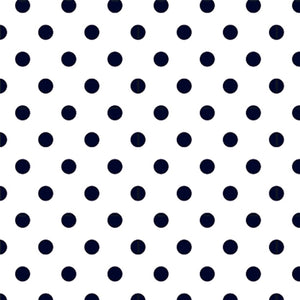  White with Eclipse Polka Dots