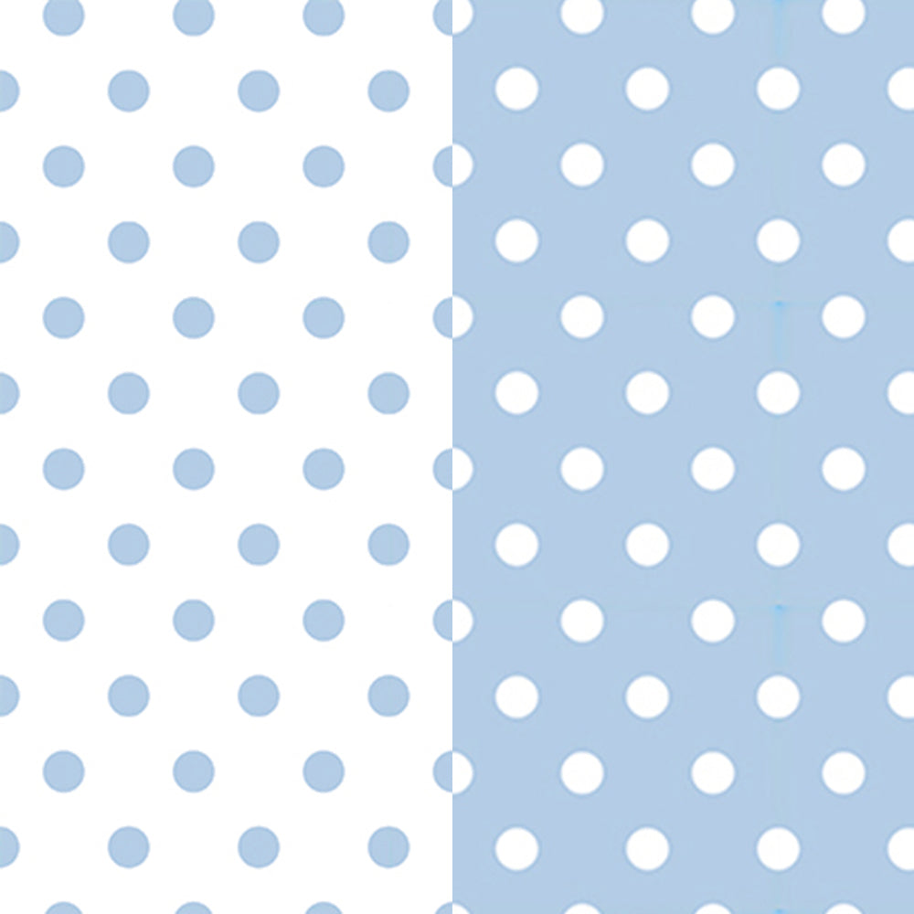  True Blue and White Polka Dot