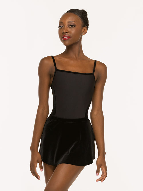 Tulip Skirt Black Velvet Kids RTW