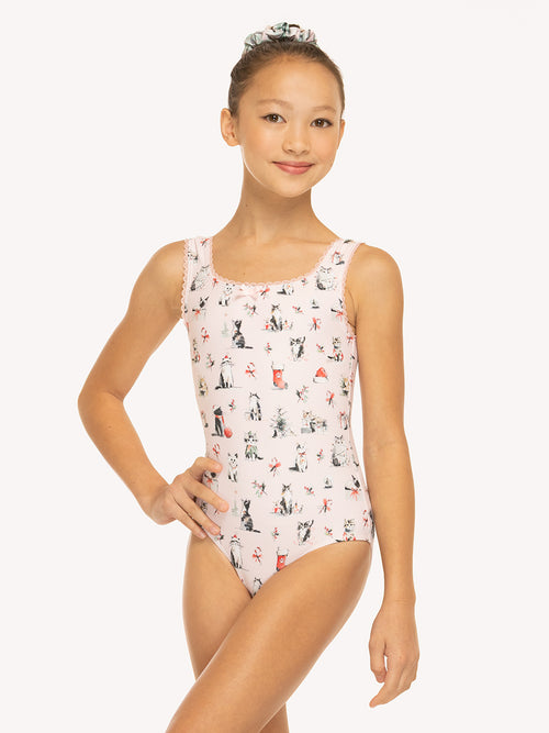 Lina Leotard Christmas Cats RTW (Pre-Order)