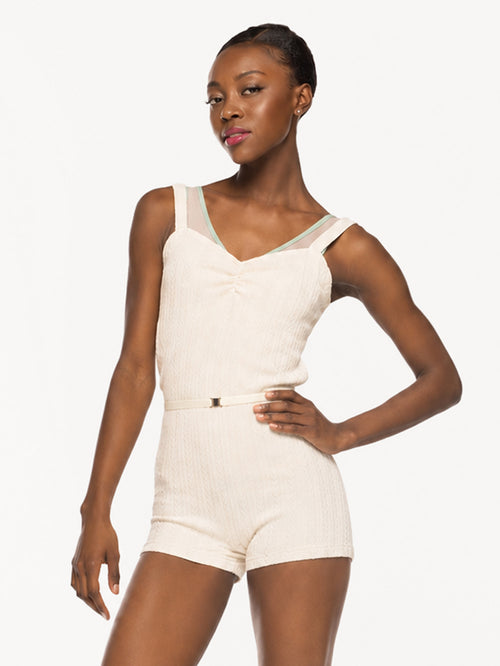 Deven Biketard Knit Cream Kids RTW