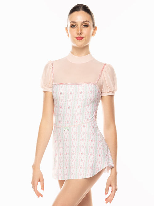 Evelyn Crop Top Powder Pink Mesh Kids RTW