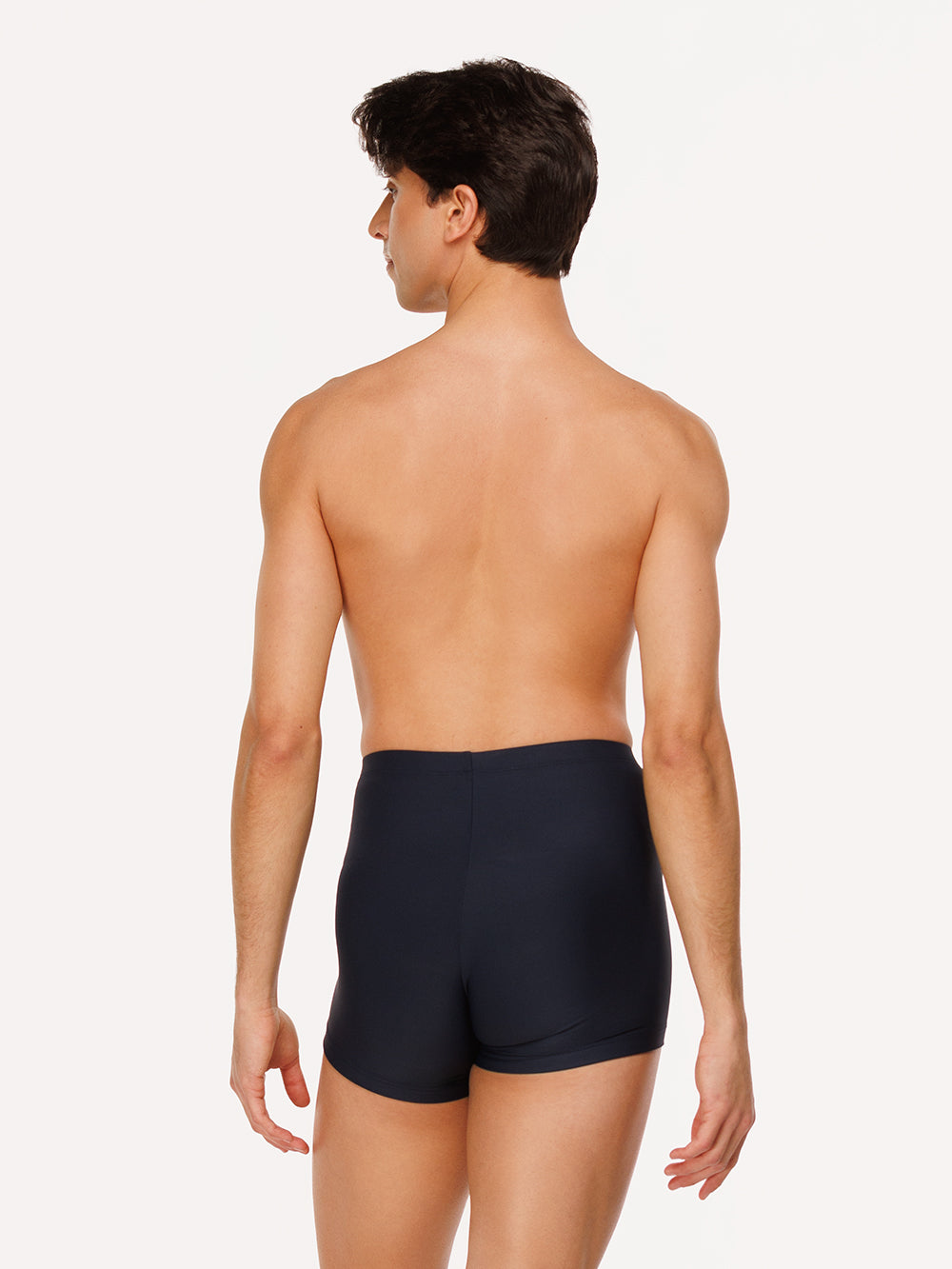 Eleve Dancewear Matthew Shorts in Eclipse color, back view