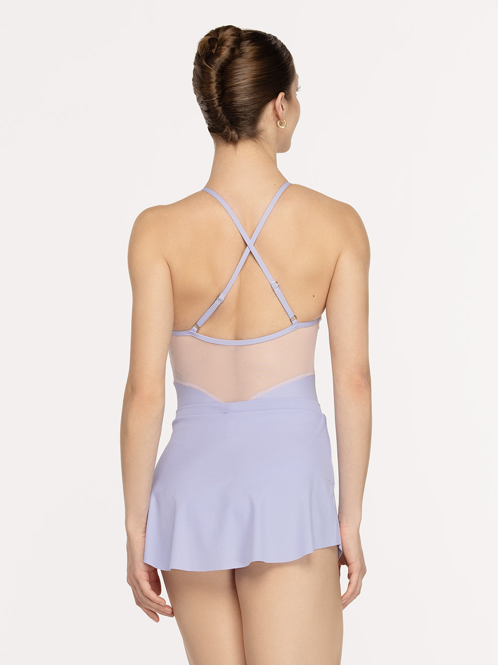 Eleve Dancewear Ebony Leotard Kids in Flower Toss print, detail back view