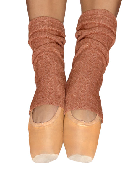 Stirrup Leg Warmers Ankle Knit Sandstone Kids RTW