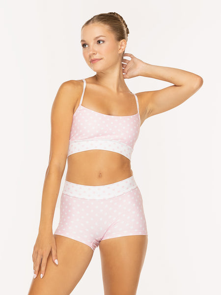 Olivia Shorts Light Pink & White Polka Dot RTW