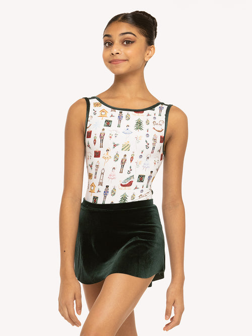 Tulip Skirt Dark Forest Velvet RTW