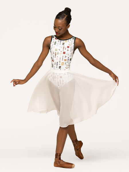 Chiffon Rehearsal Skirt Stage White Kids RTW