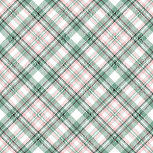  Pink Plaid Mesh