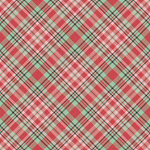  Pink and Red Plaid Mesh