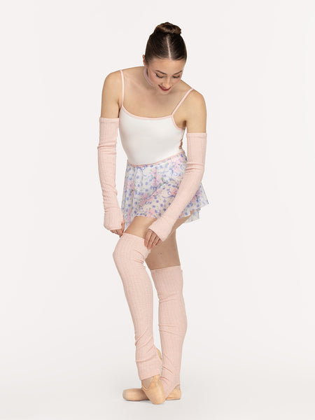 Stirrup Leg Warmers Above Knee Knit Rosewater RTW