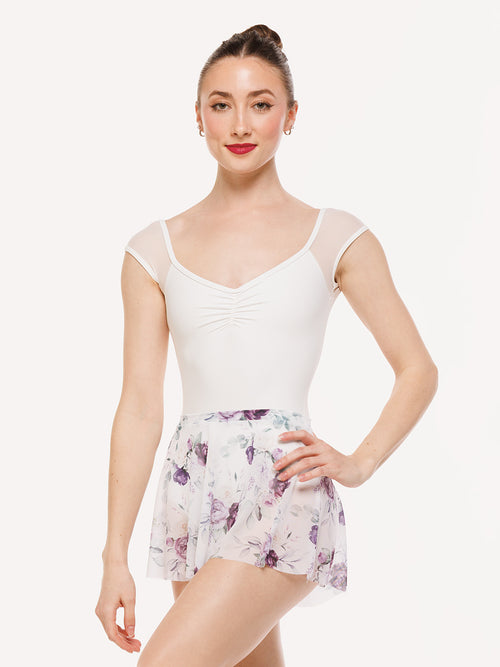 Flare Skirt Moonlit Garden White Mesh RTW