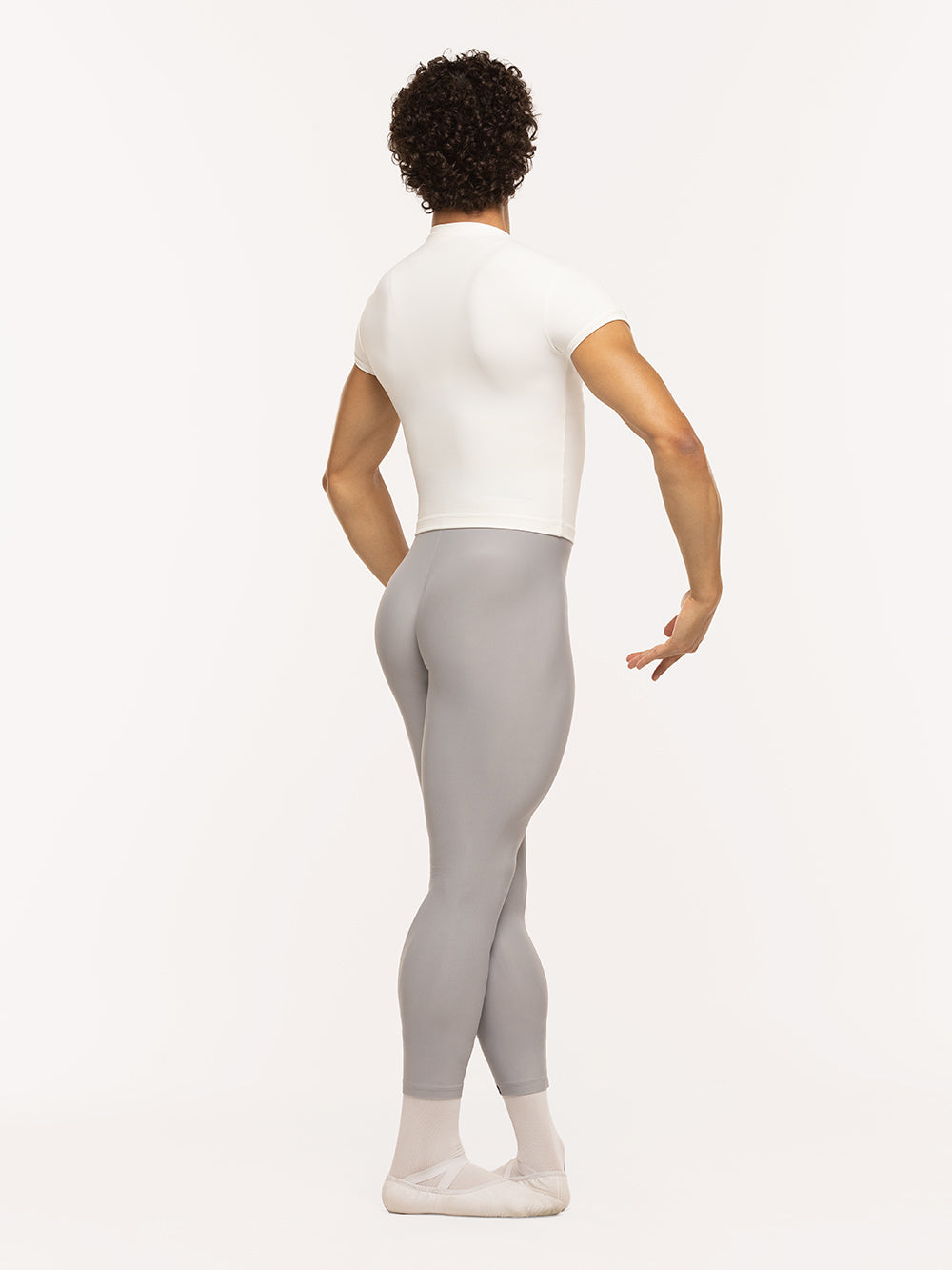 Eleve Dancewear John Shirt in Stage White color, back view
