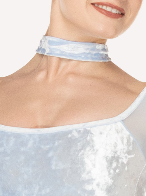 Choker True Blue Crushed Velvet RTW