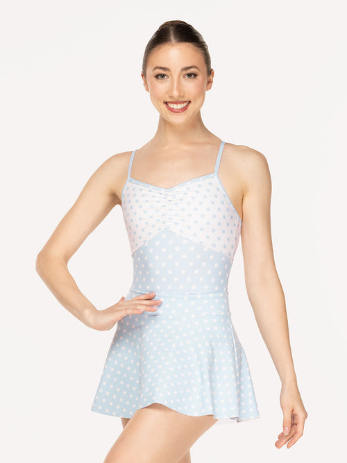 Flare Skirt True Blue & White Polka Dot RTW (Pre-Order)