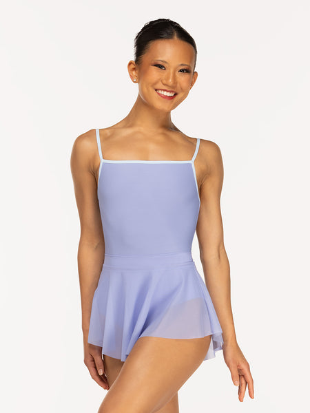 Eleve Dancewear Hipster Skirt in Twilight Mesh color, front view