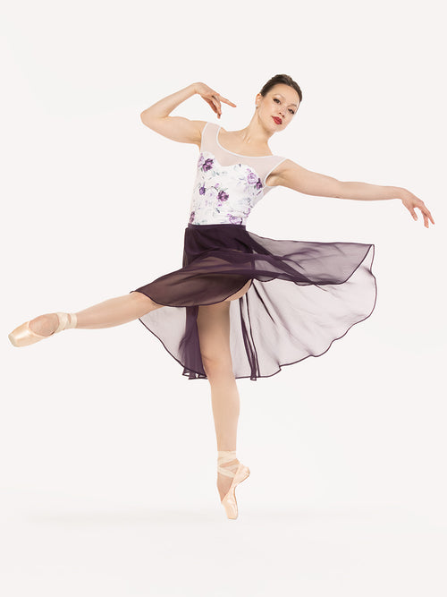 Chiffon Rehearsal Skirt Eggplant Kids RTW