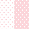  Light Pink and White Polka Dot