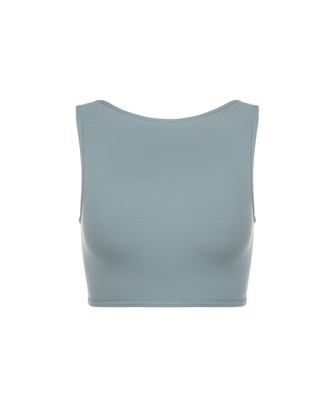 Louise Kids Crop Top with Neck Trim