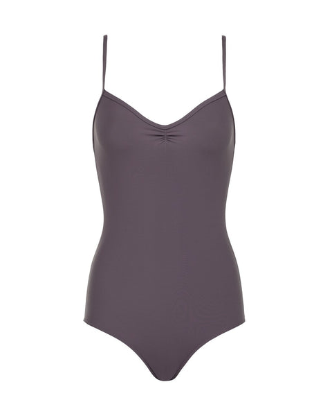  Front camisole style leotard with a pinched front