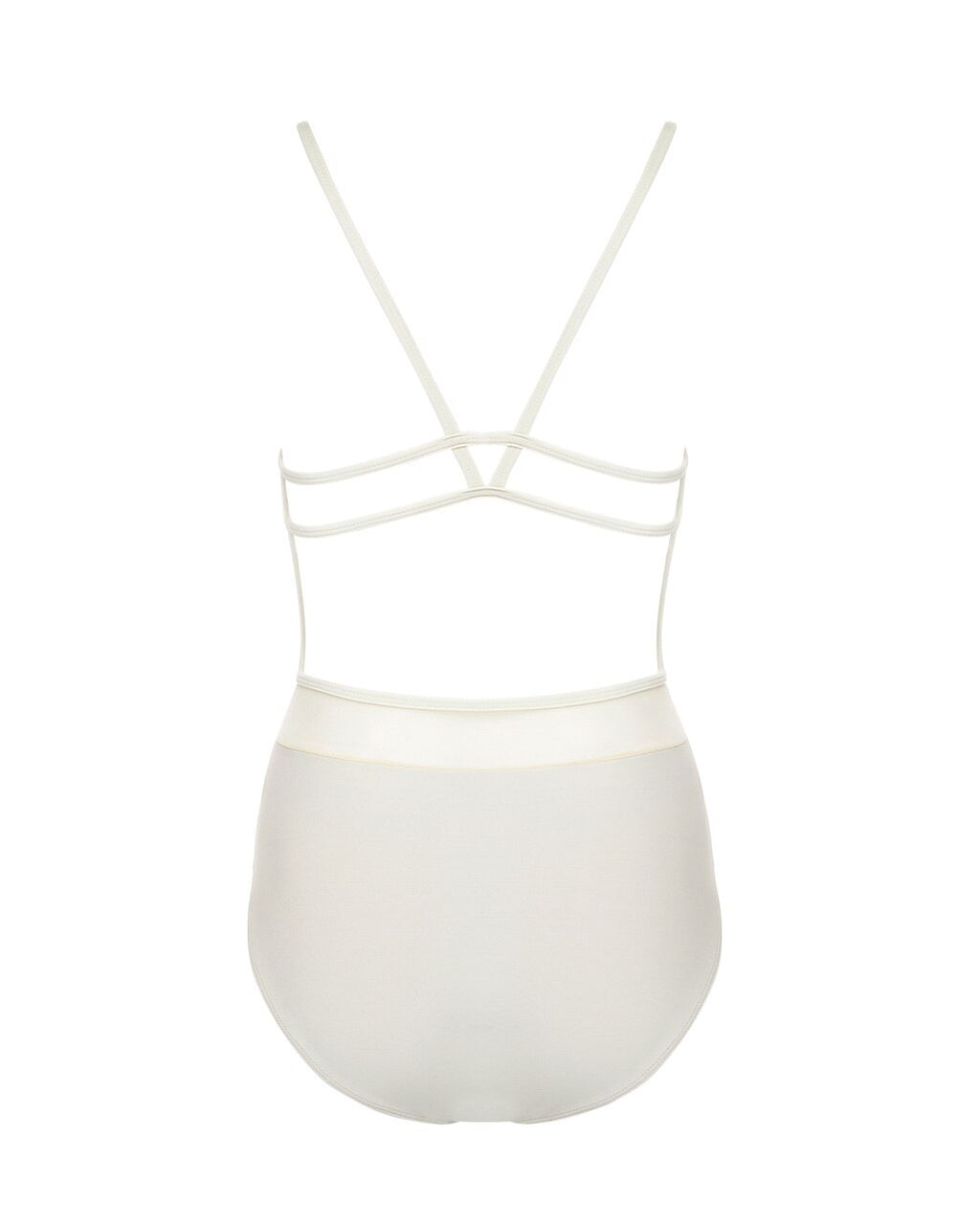 Leotard with trim details that feature plus a pop of mesh.